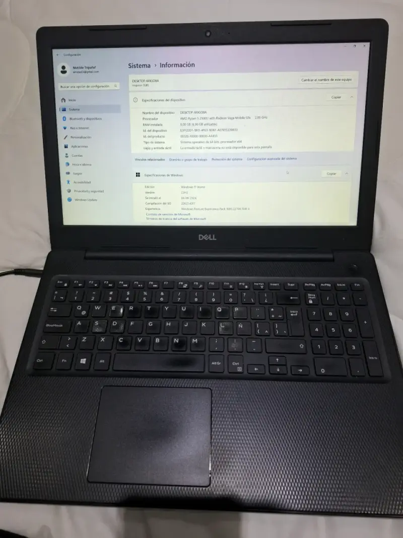 Laptop Dell Inspiron 15 3585 AMD Ryzen 5 - 1