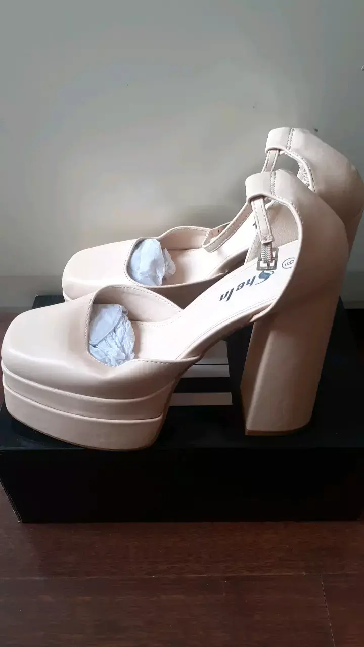 Zapatos de Tacón Alto Beige SheIn - 2