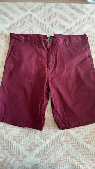 Shorts burdeos para hombre talla 48 - miniatura 2
