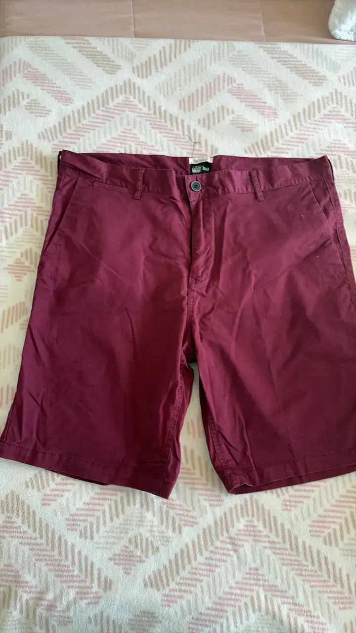 Shorts burdeos para hombre talla 48 - 3