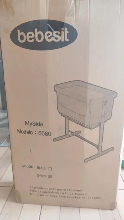 Cuna colecho Bebesit MySide gris - miniatura 1