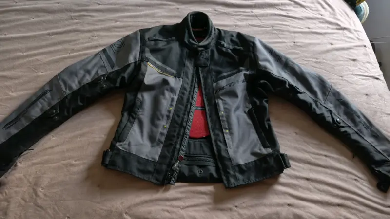 Chaqueta de moto mujer talla S Octane negra y gris - 1