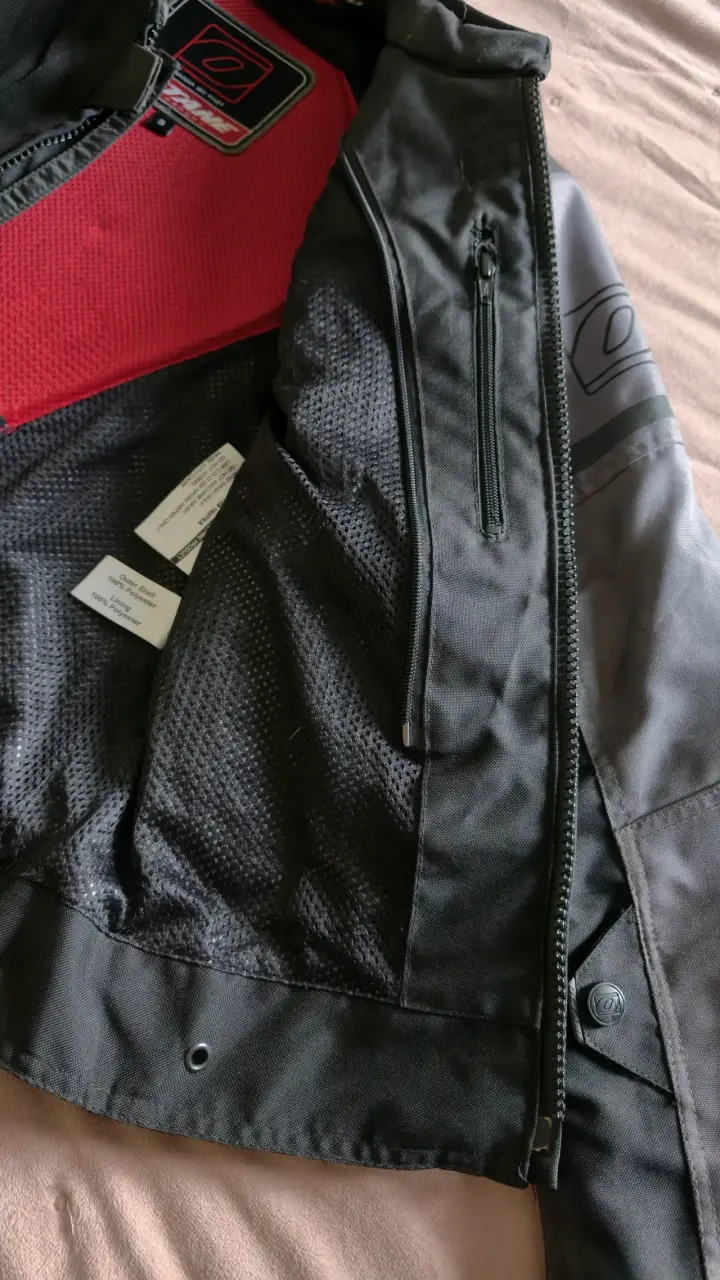 Chaqueta de moto mujer talla S Octane negra y gris - 4