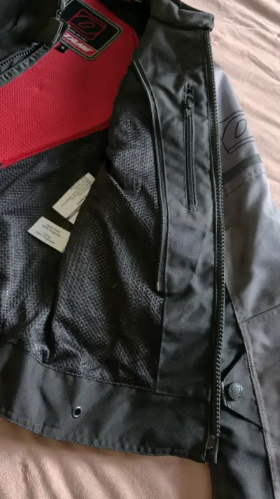 Chaqueta de moto mujer talla S Octane negra y gris - miniatura 4