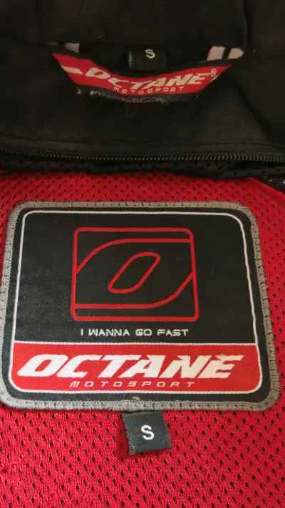Chaqueta de moto mujer talla S Octane negra y gris - miniatura 5