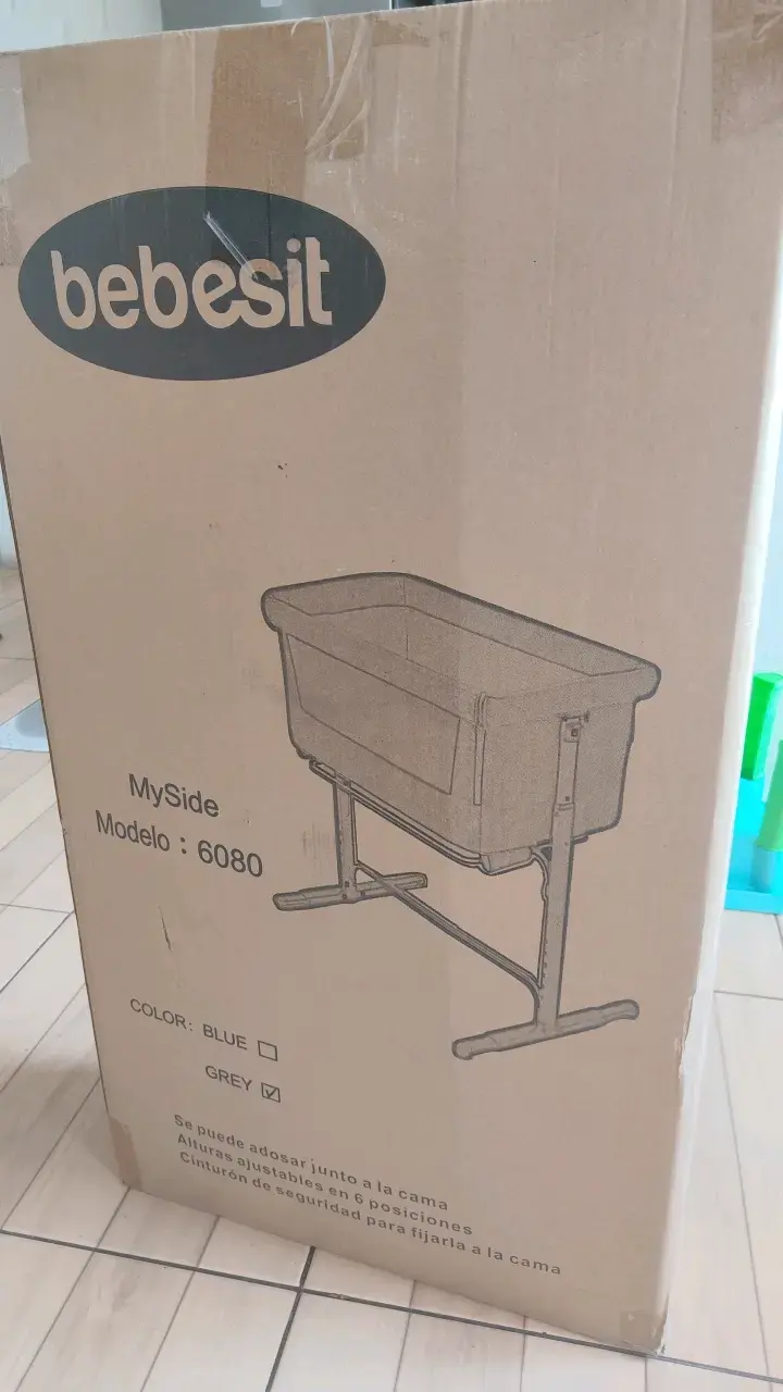 Cuna colecho Bebesit MySide gris - 4