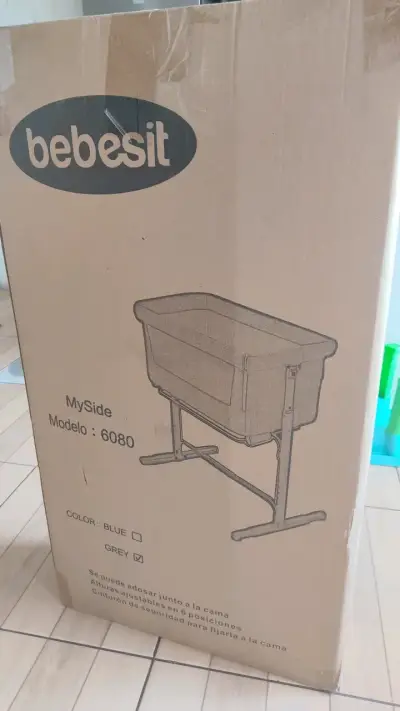 Cuna colecho Bebesit MySide gris - miniatura 4