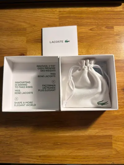 Pulsera de acero inoxidable Lacoste con caja original - miniatura 2
