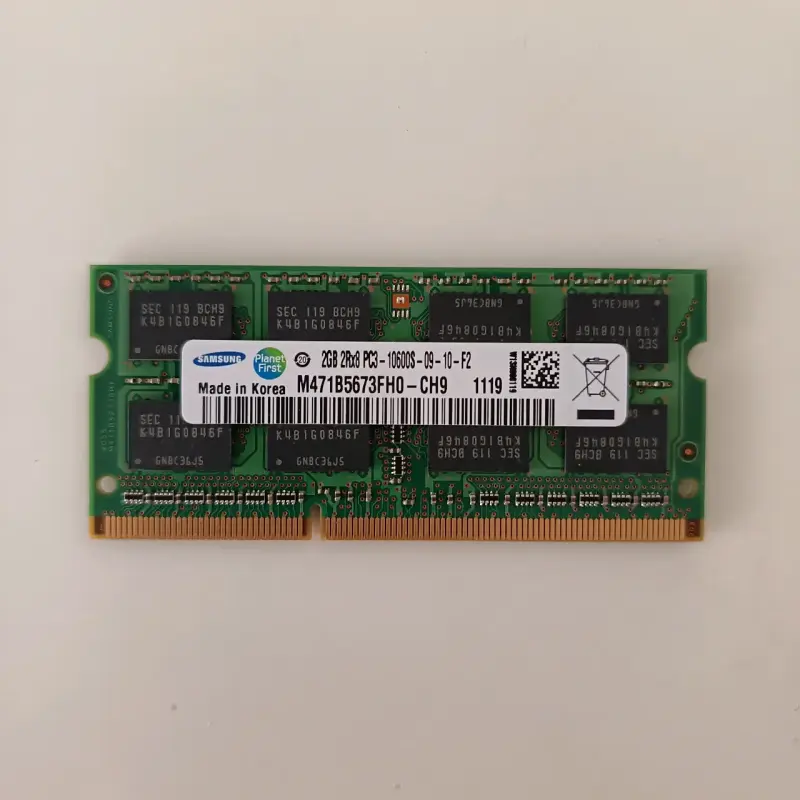 Memoria RAM 2GB DDR3 Samsung para Notebook