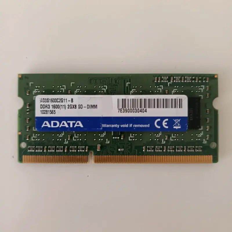 Memoria RAM ADATA DDR3 2GB 1600MHz
