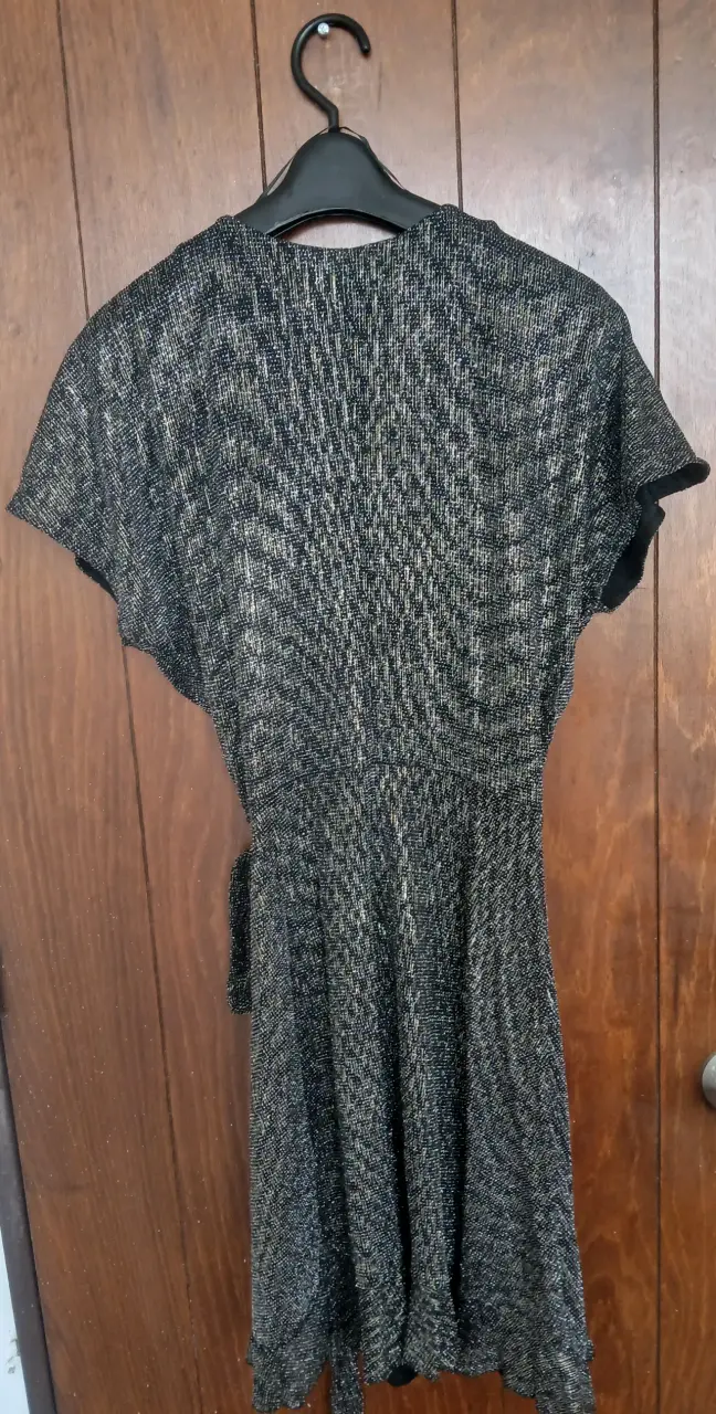 Vestido corto Saville Row negro brillante - 2