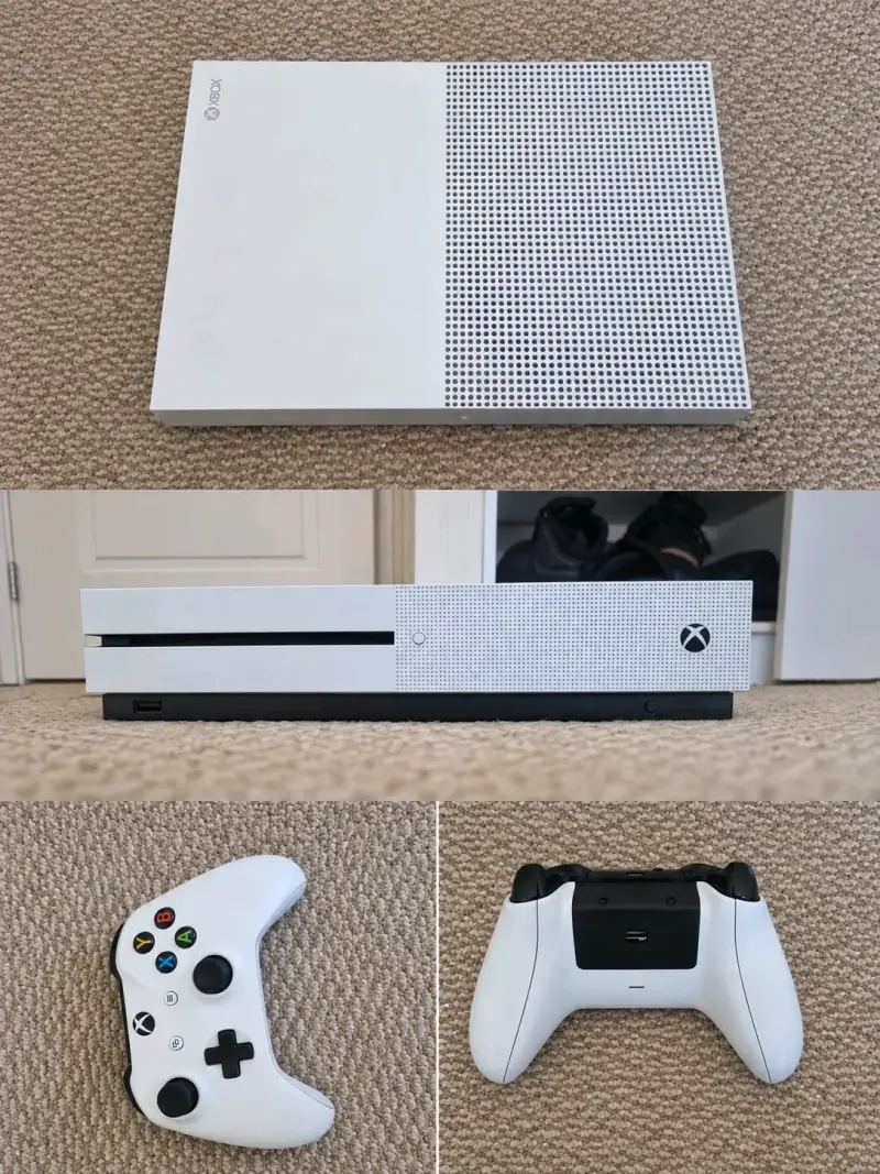 🔥 XBOX ONE S BLANCA + 2 MANDOS (BLANCO + NEGRO) 🎮 - 1