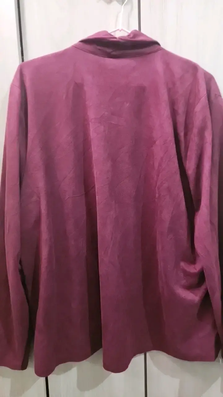 Cardigan burdeos talla XL para mujer - 3