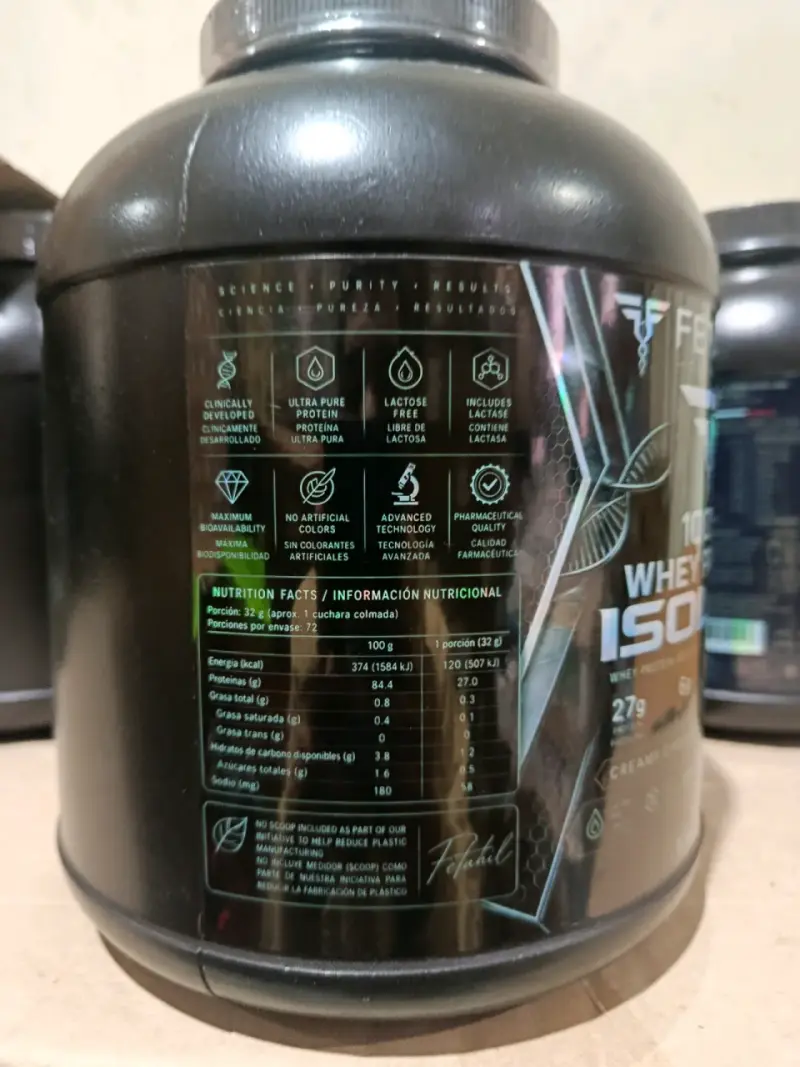 Proteína Whey Isolate Fetahil Chocolate 2.27 kg - 5