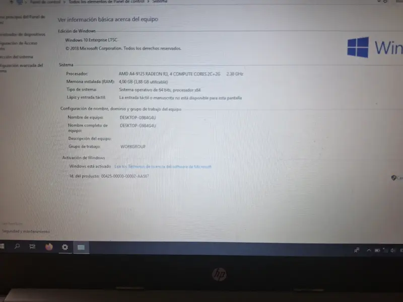 Notebook HP con Windows 10 y 4GB RAM - 2