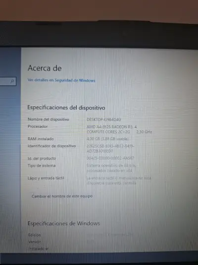 Notebook HP con Windows 10 y 4GB RAM - miniatura 5