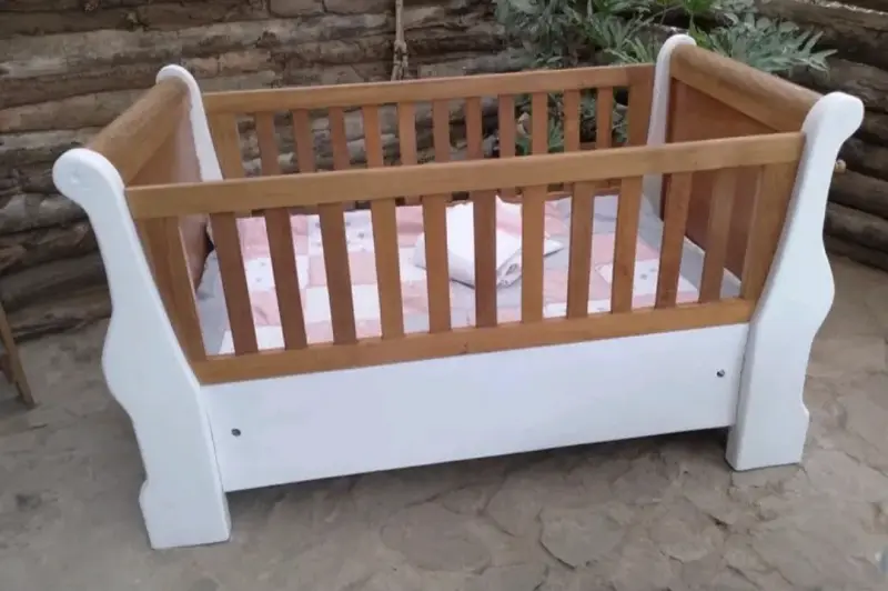Cuna de transición,madera para bebé en buen estado - 3