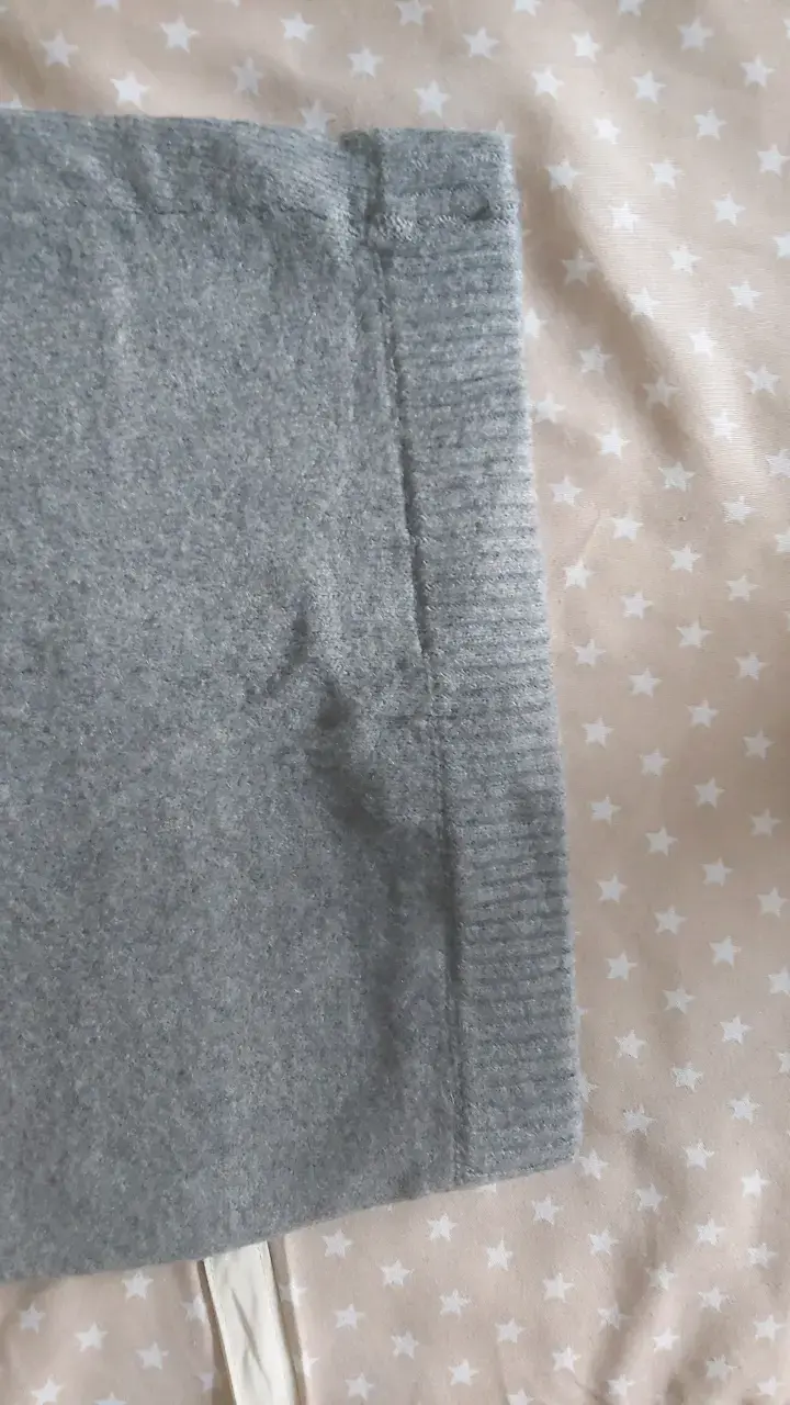 Falda gris de lana H&M talla S - 2