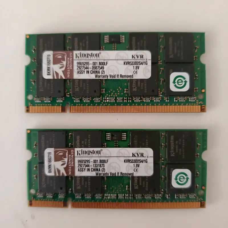 Memorias RAM Kingston 1GB DDR2 533MHz