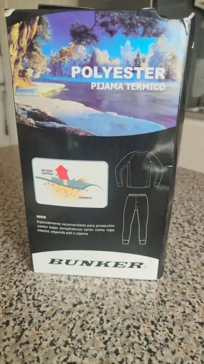 Pijama térmico de poliéster Bunker - miniatura 1