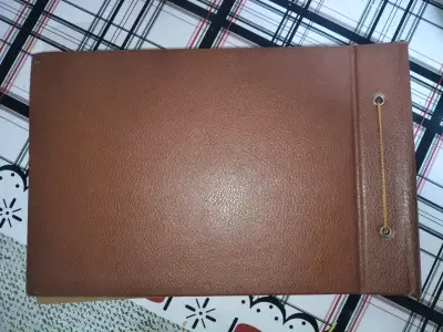 Álbum de Fotos Vintage de Cuero Marrón - miniatura 2