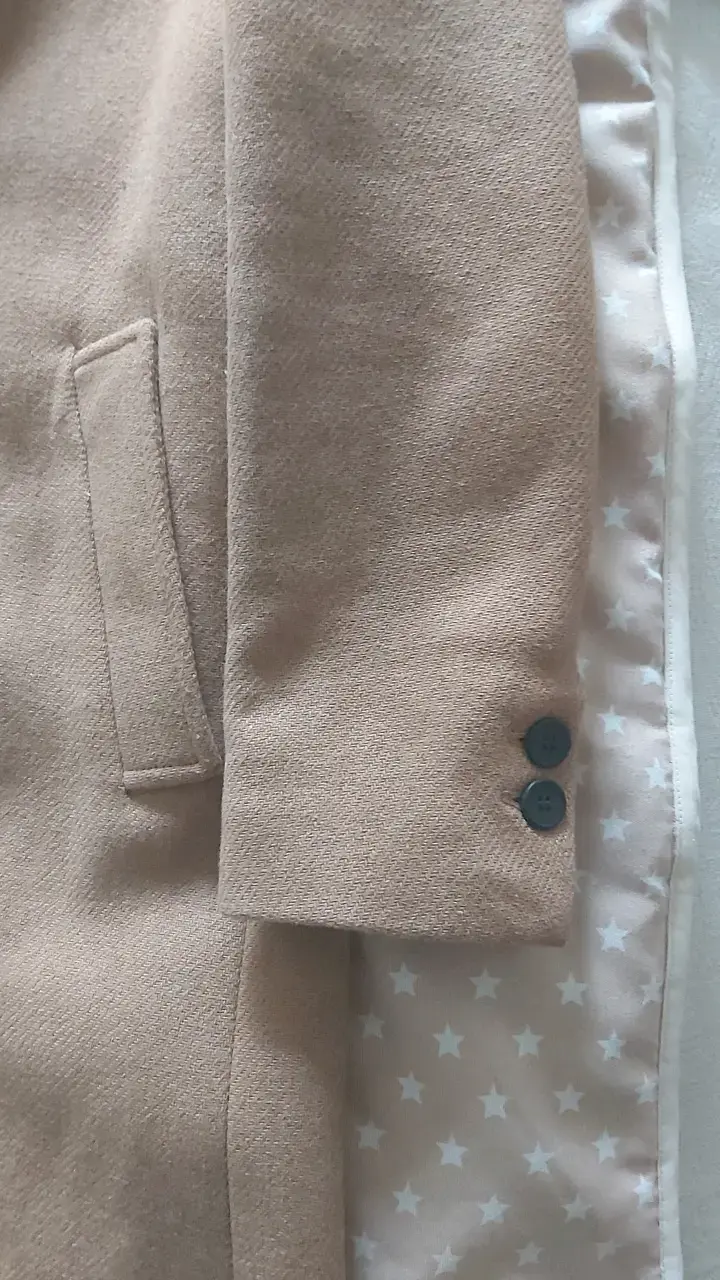 Abrigo largo beige Zara para mujer - 2