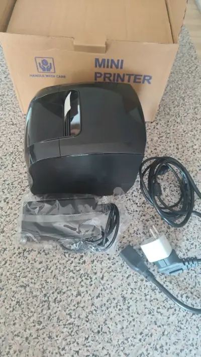 Impresora Térmica Mini Negra - miniatura 3