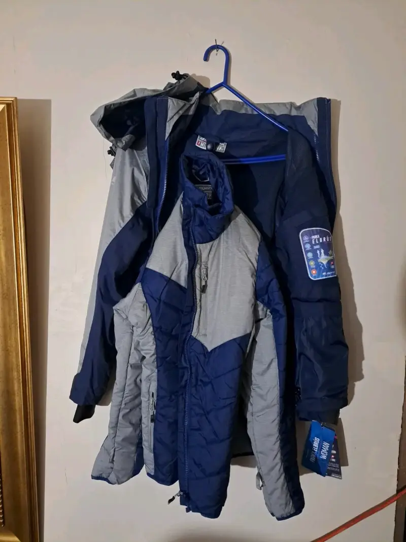 Parka desmontable Legend Elbrus mujer azul y gris - 4