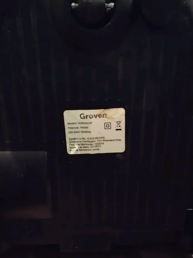 Aspiradora Groven 1500W roja potente - 3