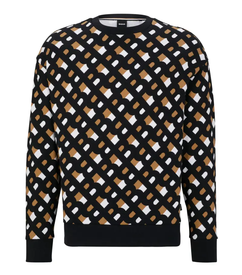 Polerón estampado geométrico Boss para hombre - 3