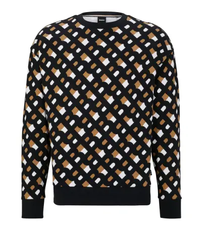 Polerón estampado geométrico Boss para hombre - miniatura 3