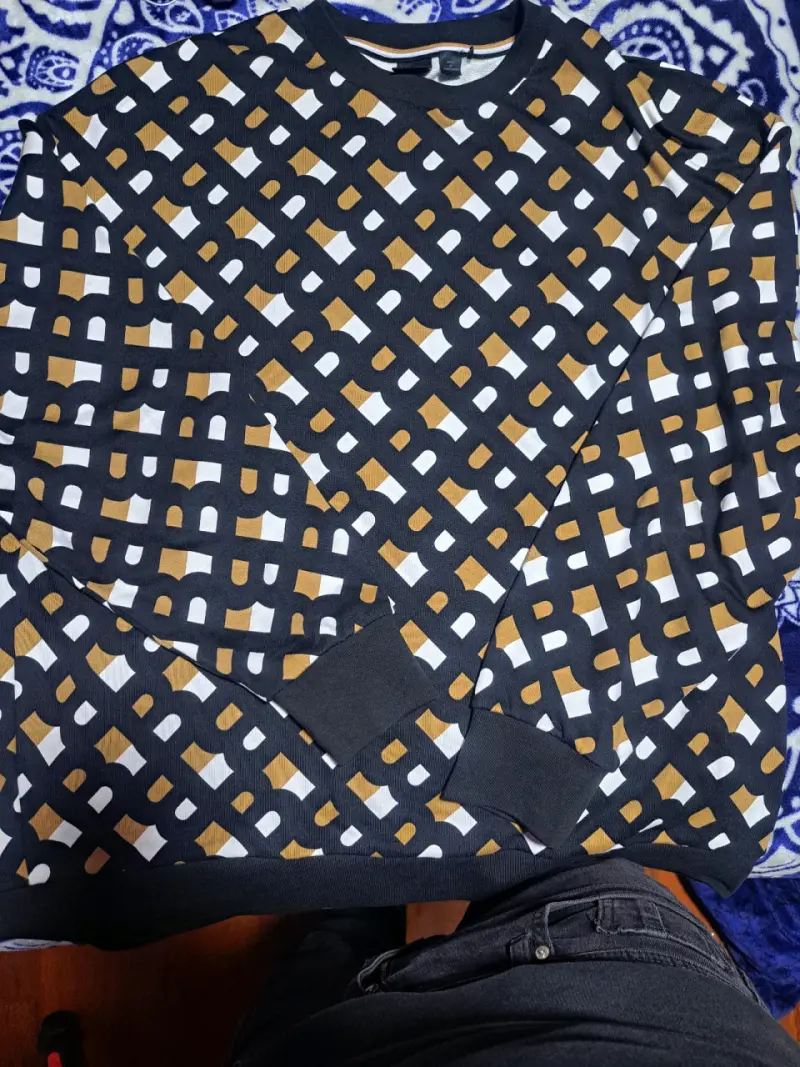 Polerón estampado geométrico Boss para hombre - 5