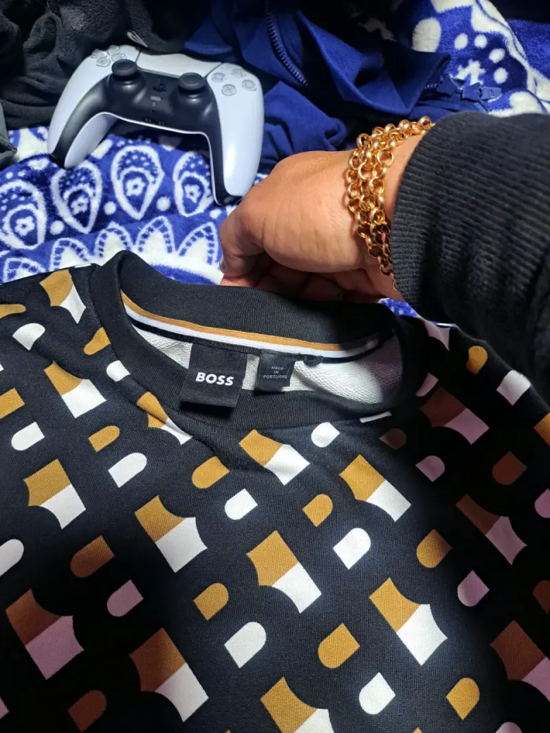 Polerón estampado geométrico Boss para hombre - 6