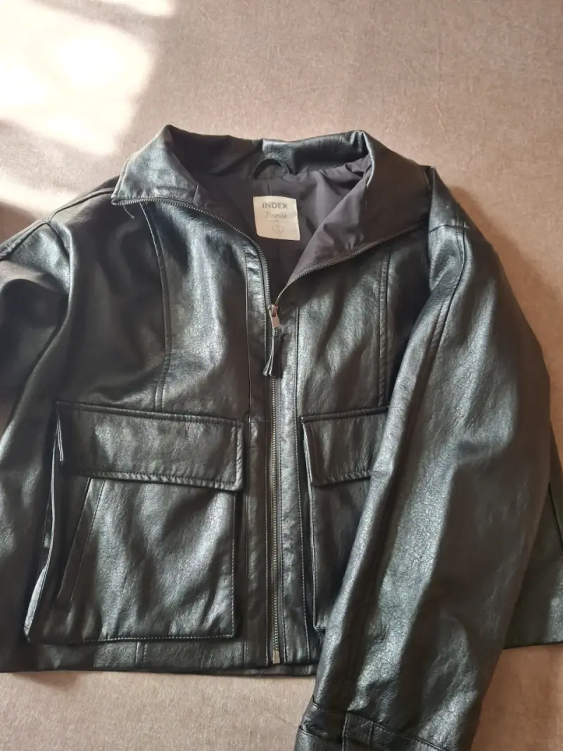 Chaqueta de ecocuero negra Index para mujer - 2