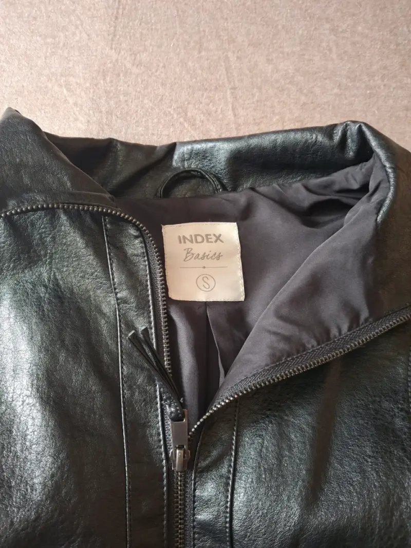 Chaqueta de ecocuero negra Index para mujer - 6