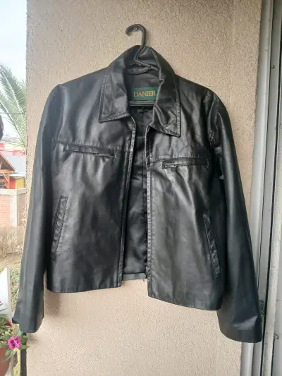 Chaqueta de cuero negra Danier - miniatura 2