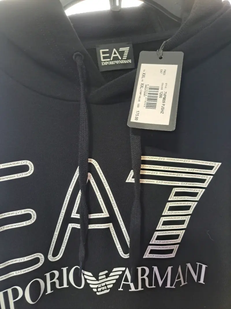Polerón original EA7 Emporio Armani Negro - 3
