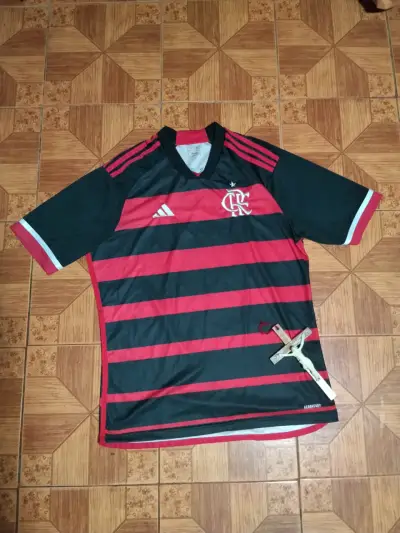 Camiseta de fútbol Flamengo Adidas original - miniatura 1