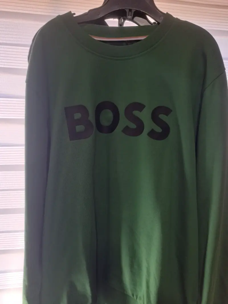 Polerón verde Boss original para hombre - 6