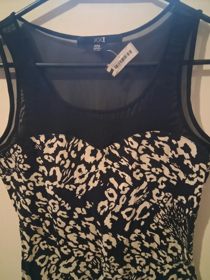 Vestido corto estampado animal print - 2