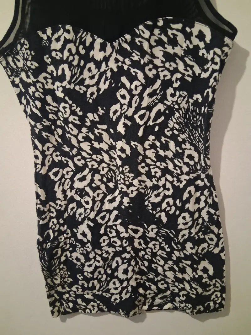 Vestido corto estampado animal print - 3