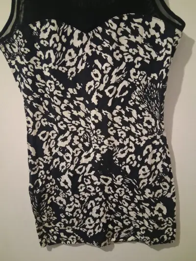 Vestido corto estampado animal print - miniatura 3