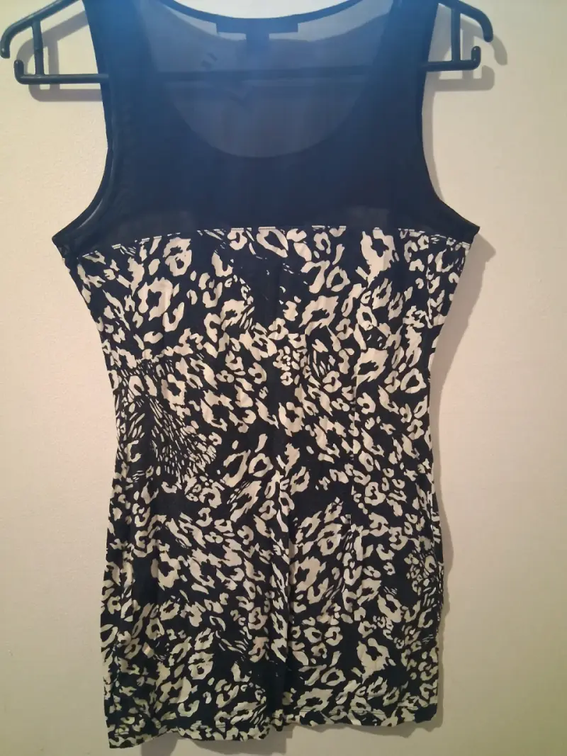 Vestido corto estampado animal print - 4