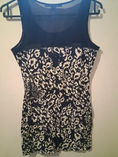 Vestido corto estampado animal print - miniatura 4