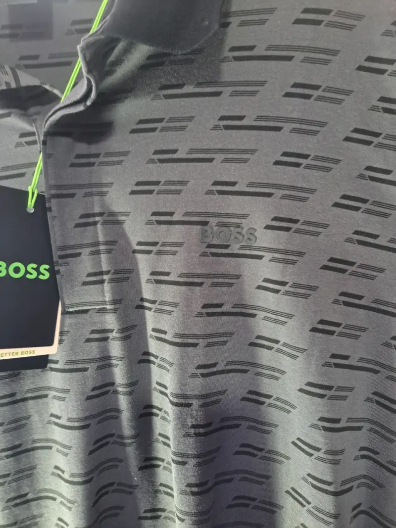 Polera Polo Negra Boss para Hombre - 5