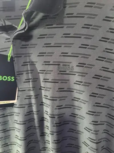 Polera Polo Negra Boss para Hombre - miniatura 5