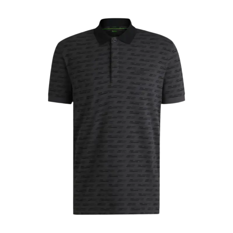 Polera Polo Negra Boss para Hombre - 6