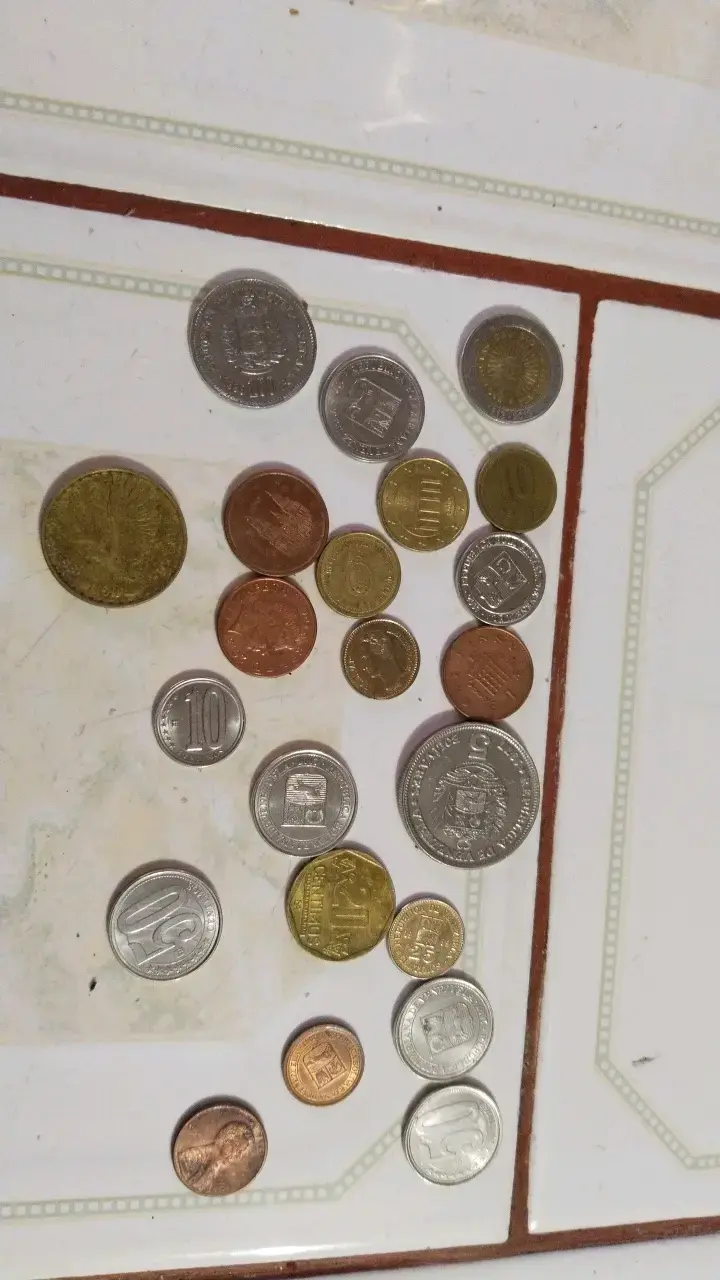 Coleción de monedas antiguas variadas - 2