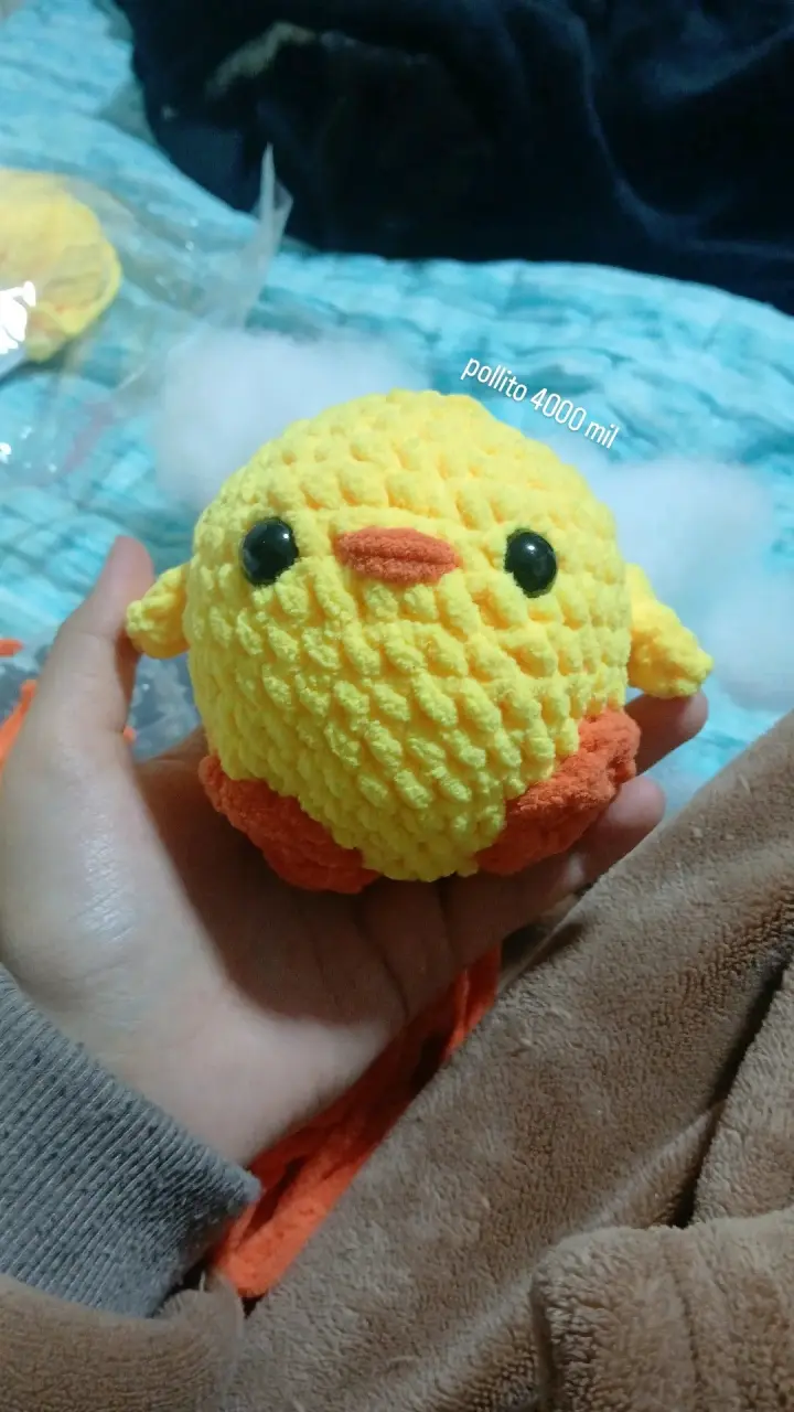 pollito crochet - 2
