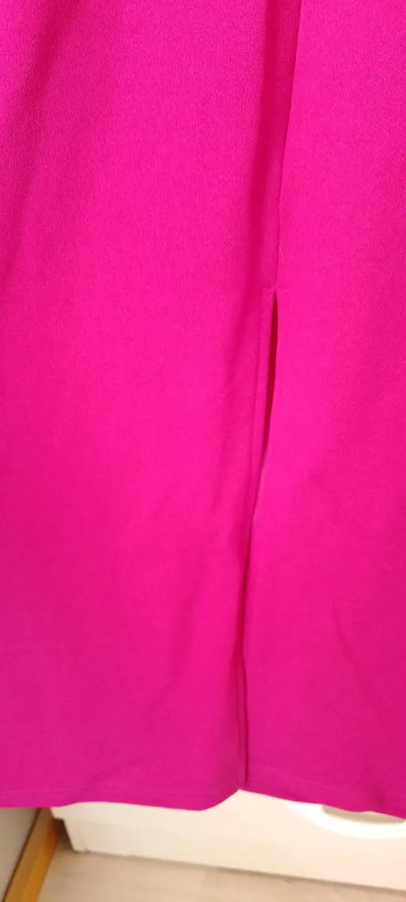 Vestido bicolor negro y fucsia SHEIN - 3